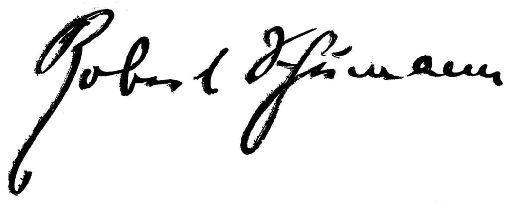 Signature of Robert Schumann