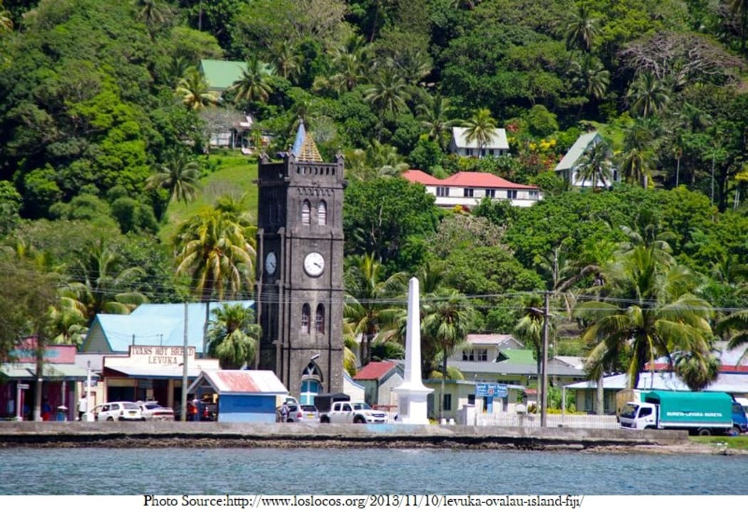 Levuka Town in Ovalau, Fiji.