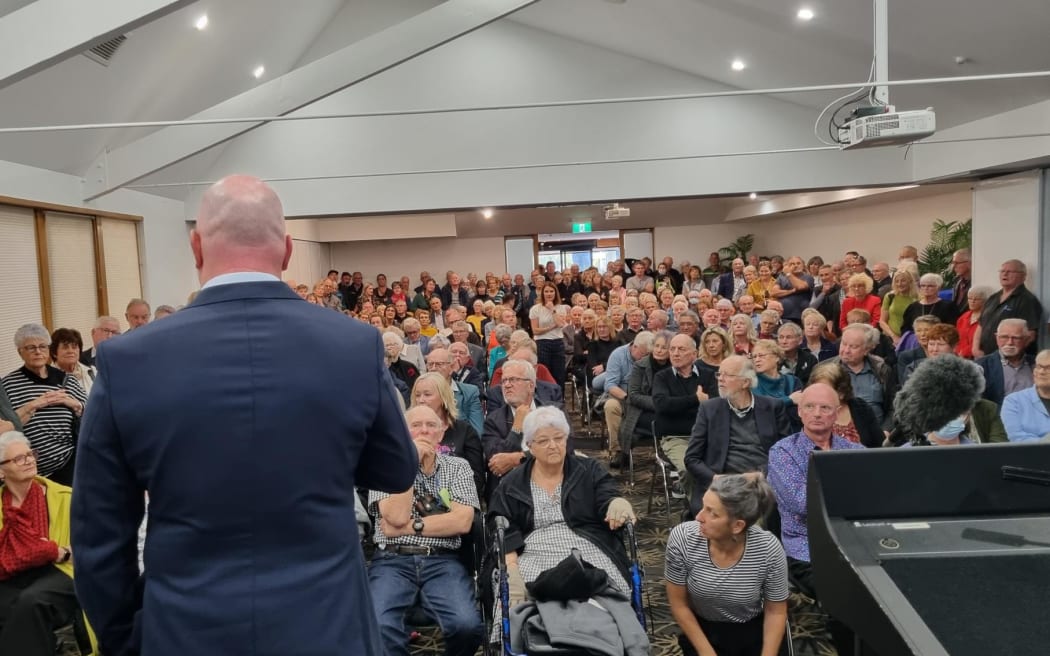 Christopher Luxon in New Plymouth
