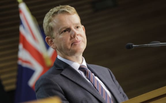 Covid-19 Response Minister Chris Hipkins at post-Cabinet media briefing