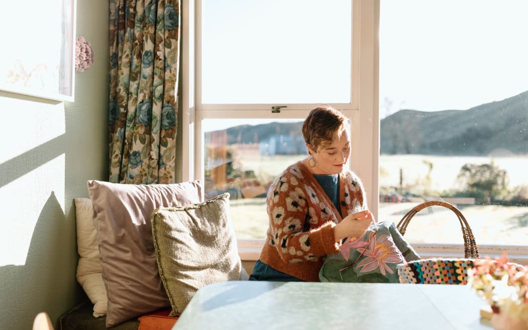Fleur Woods at work