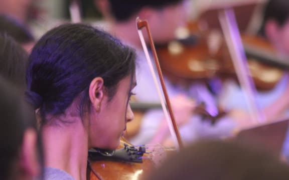 Young musician, New Zealand Secondary Students' Symphony Orchestra 2024