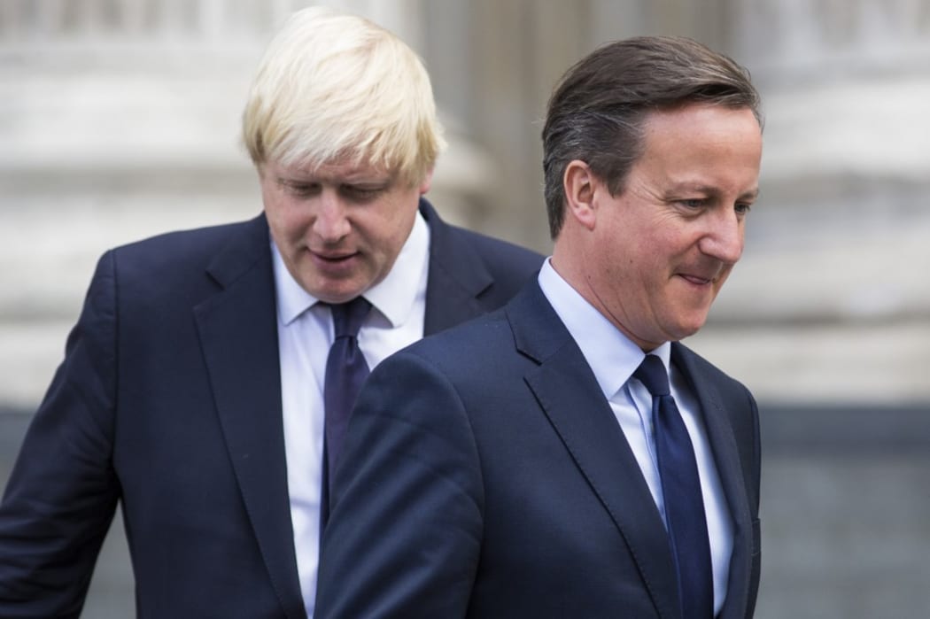 2015 file photo of David Cameron and Boris Johnson, when he was London mayor.