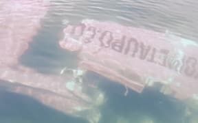 The Skydive Taupo plane lies underwater in Lake Taupo.