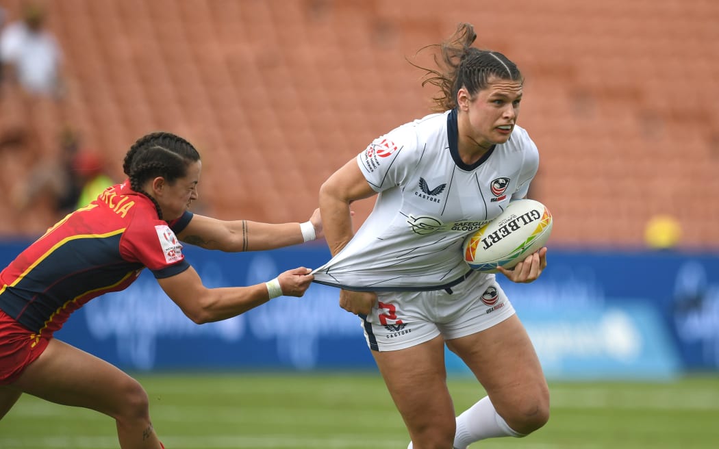 US sevens rugby player Ilona Maher,