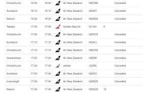 Flight cancelled as fog continues at Wellington Airport