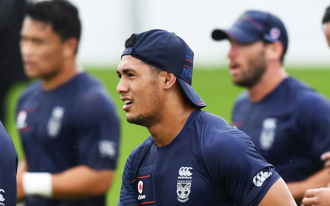 Warriors captain Roger Tuivasa-Sheck training at Mt Smart Stadium, Auckland,