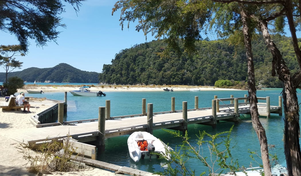 Torrent Bay lagoon in Abel Tasman National Park.