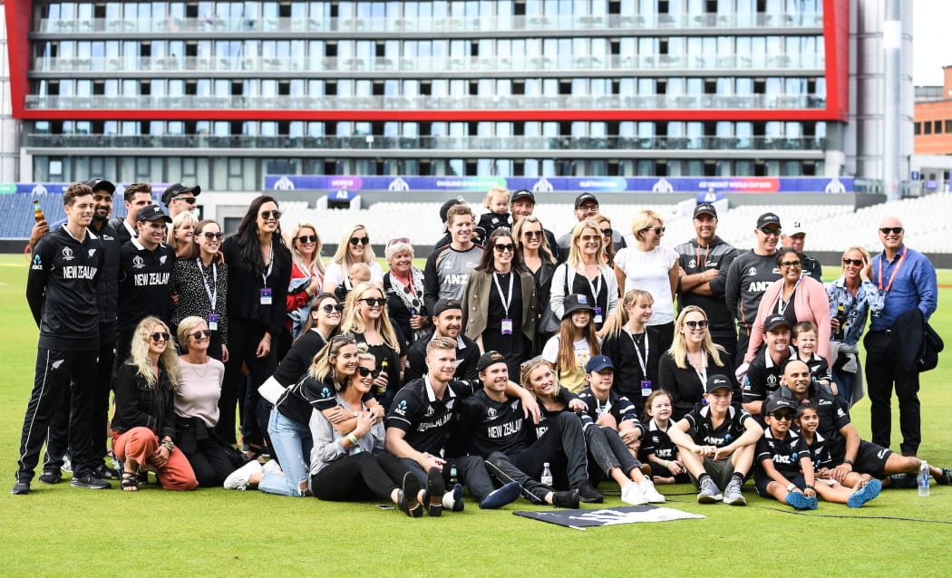 Friends and family of the NZ players.
New Zealand Black Caps v India. ICC Cricket World Cup semi final match. Old Trafford Cricket ground, Manchester UK. Wednesday 10 July 2019.