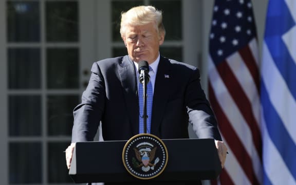 US President Donald Trump in Washington on Tuesday.