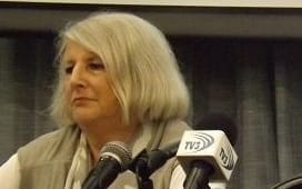 UN human rights experts Kamala Chandrakirana (R) Eleonora Zielinska (L)