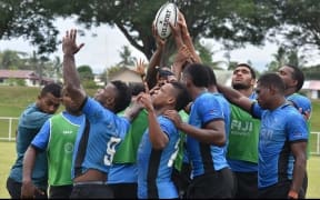 The Fiji sevens team have been training fo r the new season since September.