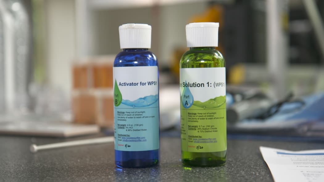 The chemicals used to make 'Miracle Mineral Solution' as sold by Ngatea man Roger Blake