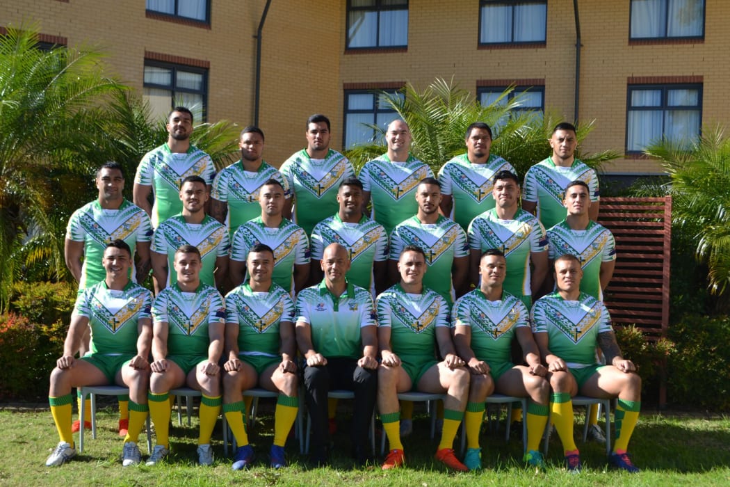 The Cook Islands squad that played South Africa in June 2019.