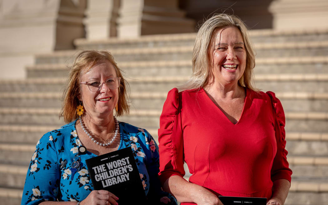 Labour and National join forces today to address child safety online at the Worst Children's Library