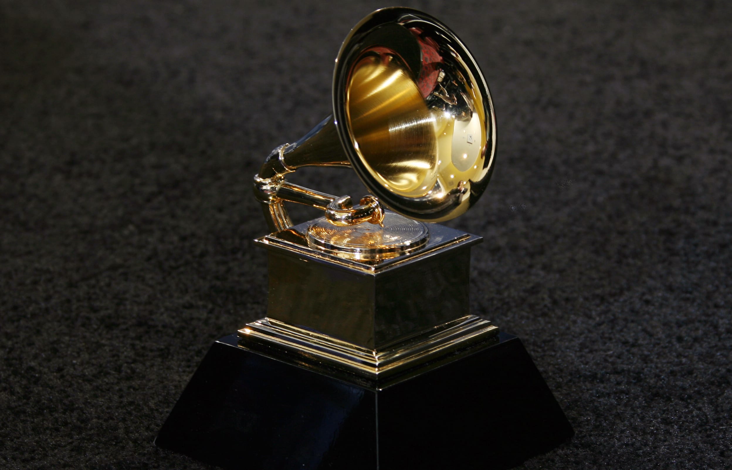 The trophy of the Grammy Awards in Los Angeles in 2007.