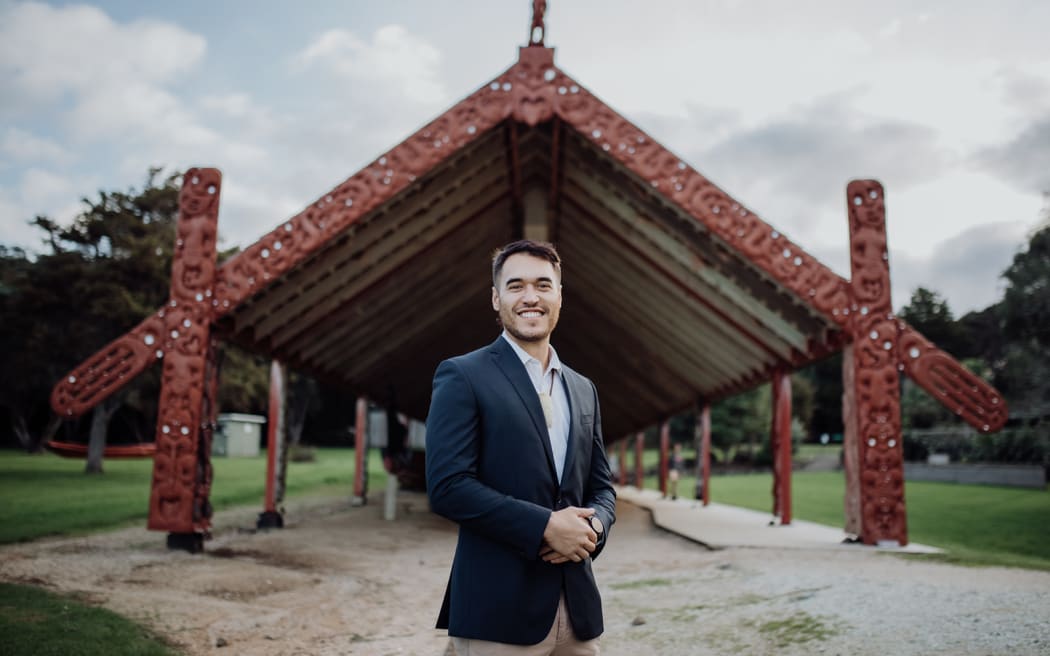 Far North Mayor Moko Tepania at Waitangi Treaty grounds.