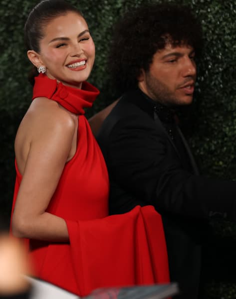 Singer and actress Selena Gomez and her husband produer Benny Blanco.