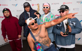 SWIDT after winning best group and best hip hop artist at the Vodafone New Zealand Music Awards. 