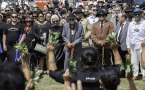 Kīngi Tūheitia on the first day of Rātana 2024
