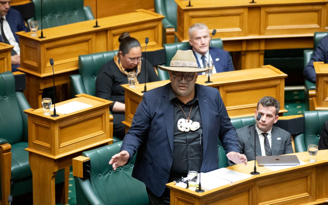 Māori Party Co-leader Rawiri Waititi speaks during the response to the Governor-General's statement on the passing of Queen Elizabeth II, 13 September 2022.