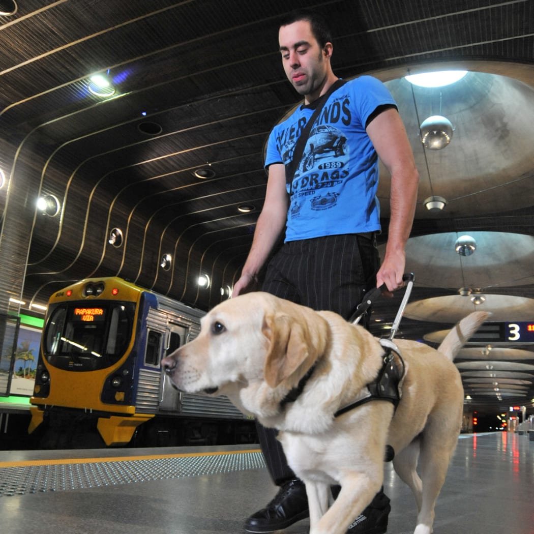 Tony Mosen and his dog Gilbert.