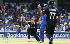 Tim Southee in the warm up against India at the Oval.