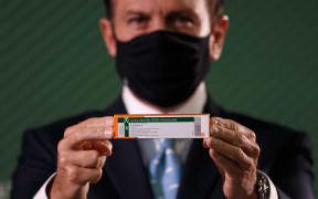 Sao Paulo Governor Joao Doria holds the CoronaVac vaccine box press conference with information about the Butantan Institute vaccine against COVID-19 (coronavirus).