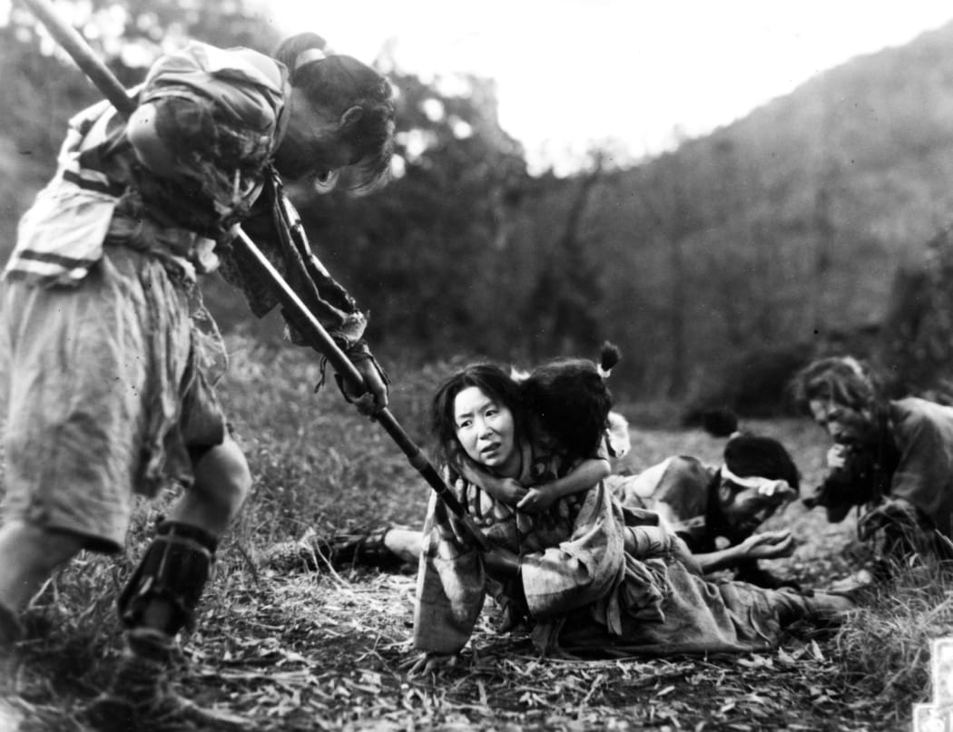 Kinuyo Tanaka as Miyagi, the farmer/potter’s wife – killed by soldiers with her son still on her back.