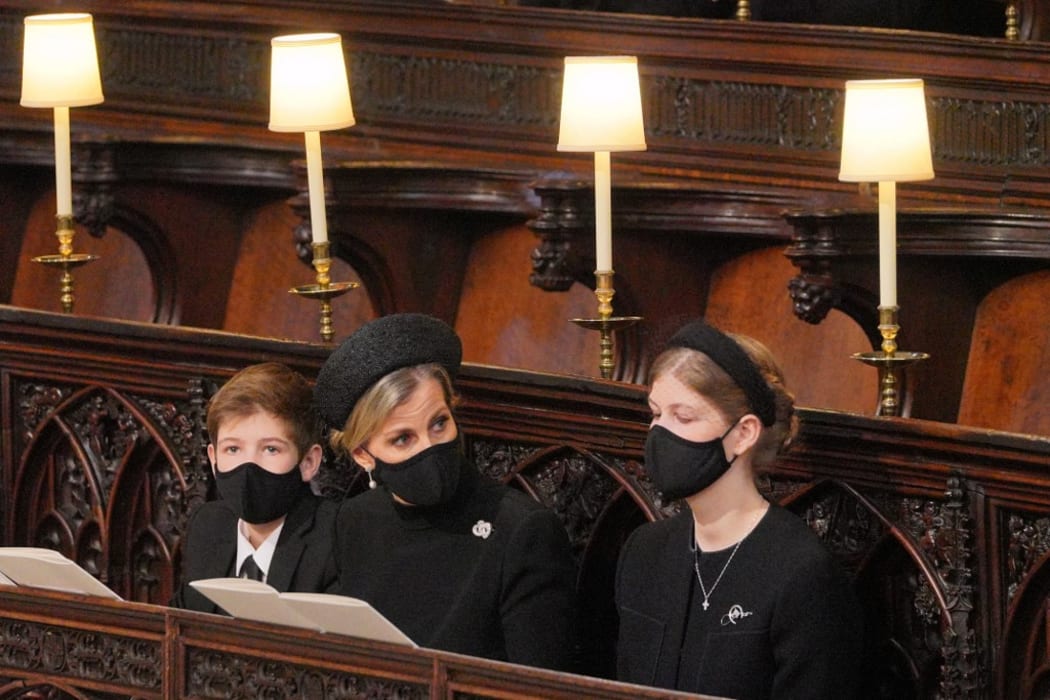 The mourners included Viscount Severn,  Sophie, Countess of Wessex and Lady Louise Mountbatten-Windsor.