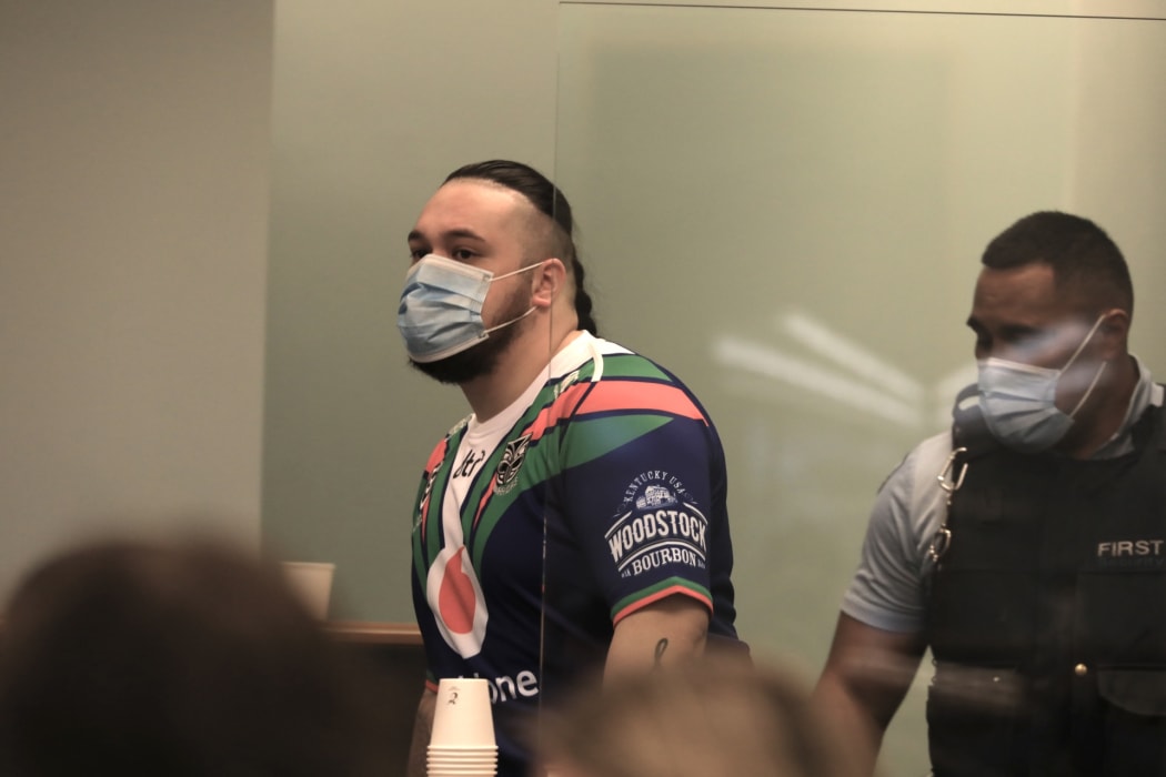 Eli Epiha at his sentencing in the High Court in Auckland.