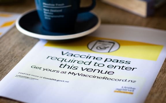 Vaccine Pass Requirement Sign