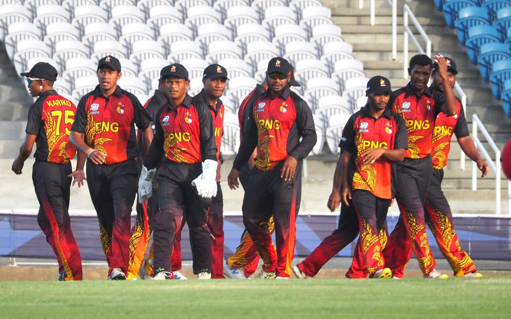 The PNG Barramundis in their game against the West Indies. Photo: Cricket PNG