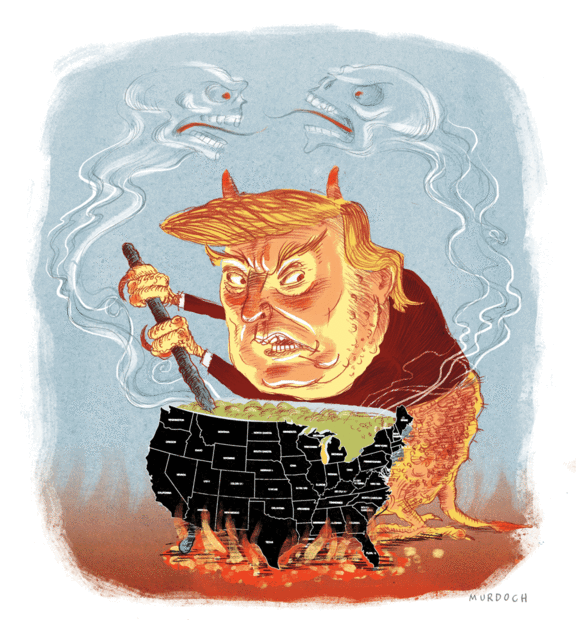 A Murdoch political cartoon