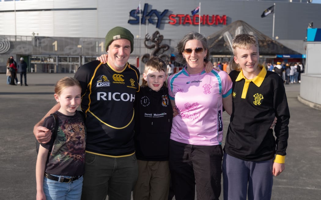 Fans during the Wellington v Waikato NPC Semi Final match, Sky Stadium, Wellington.