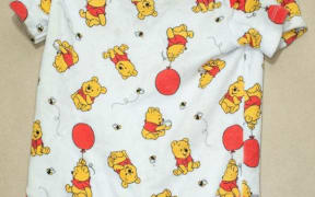 Police image of baby clothes in relation to newborn found dead at Auckland recycling facility