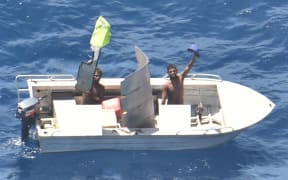 Two Kiribati fishermen have been found after a search by crew on an Air Force Orion