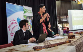 Josiah Tualamali'i at the Pacific Youth Parliament.