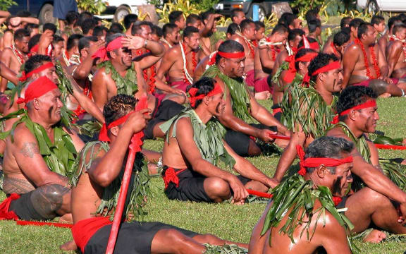 Samoan Matai or chiefs attend a regional meeting in 2004