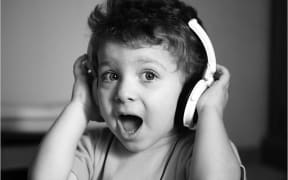 child listening