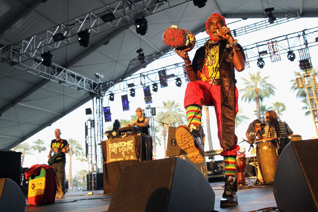 Musician Lee "Scratch" Perry performs onstage during day 1 of the 2013 Coachella Valley Music & Arts Festival at the Empire Polo Club on April 12, 2013 in Indio, California.