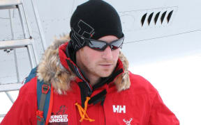Prince Harry arriving in Antarctica in November.