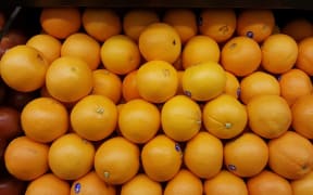 Stack of oranges
