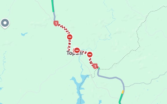 State Highway 1 is closed from Ross Road to Otioro Road following a two-vehicle crash on 7 July 2025.