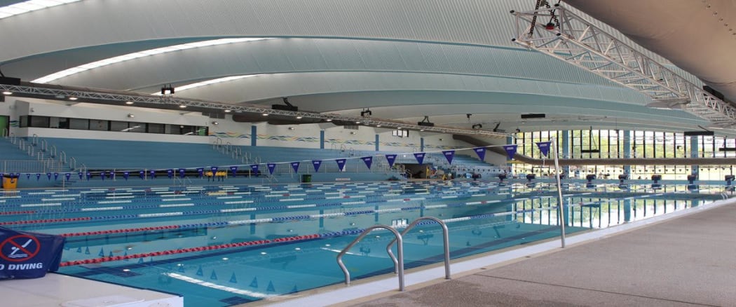 An artist's impression of the Olympic sized pool at the new regional aquatic centre in Hawke's Bay.
