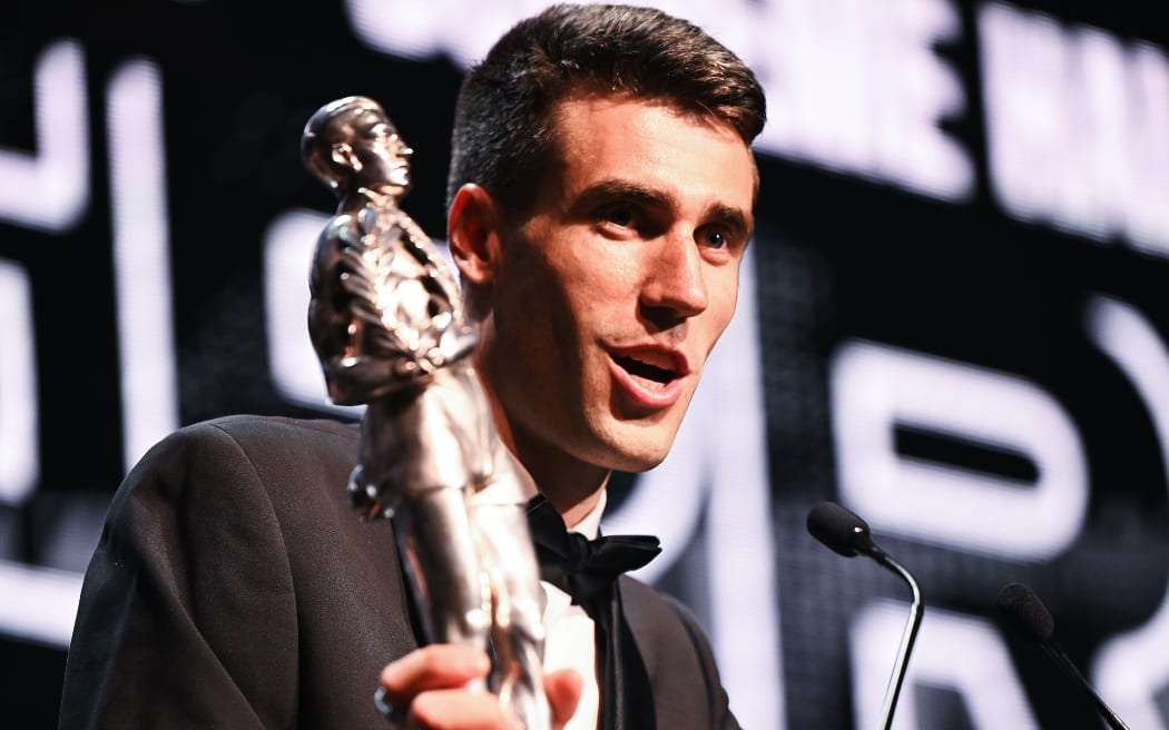 New Zealand high jumper Hamish Kerr is the Supreme Winner at The 63rd ISPS HANDA Halberg Awards for sporting excellence and achievement within New Zealand Sport. Spark Arena, Auckland.