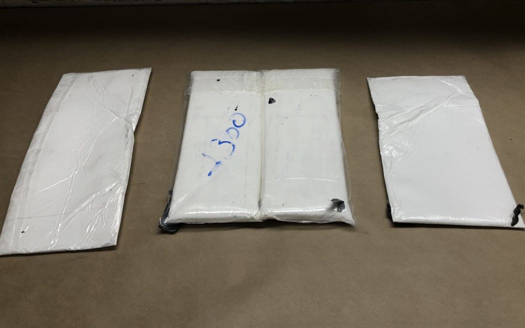 About 2kg of cocaine was found hidden within the lining of Benhur Martin's suitcase on 27 April, 2023.