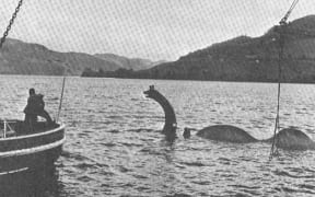 The long lost model of Nessie used during filming of 'The Private Life of Sherlock Holmes' released in 1970.