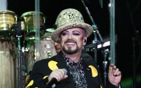 NASHVILLE, TENNESSEE - JULY 20: Boy George & Culture Club perform at Ascend Amphitheater on July 20, 2023 in Nashville, Tennessee.   Jason Kempin/Getty Images/AFP (Photo by Jason Kempin / GETTY IMAGES NORTH AMERICA / Getty Images via AFP)