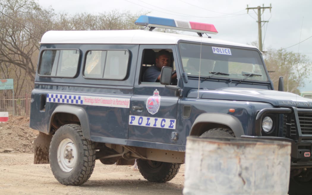 A Papua New Guinea police vehicle